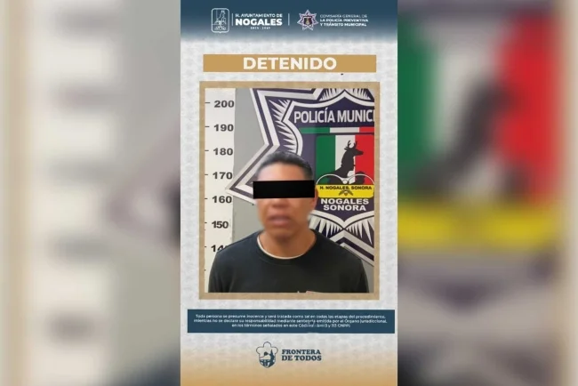 Policía Municipal aprehende a sujeto requerido por lesiones en Nogales