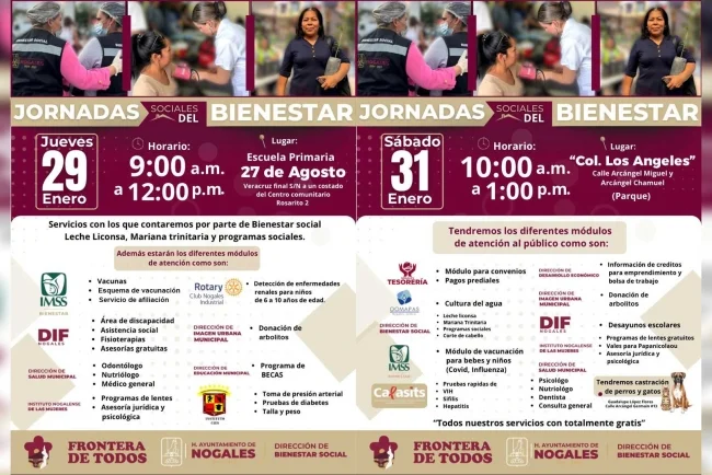 Ayuntamiento de Nogales llevará salud y apoyos comunitarios a escuelas y colonias