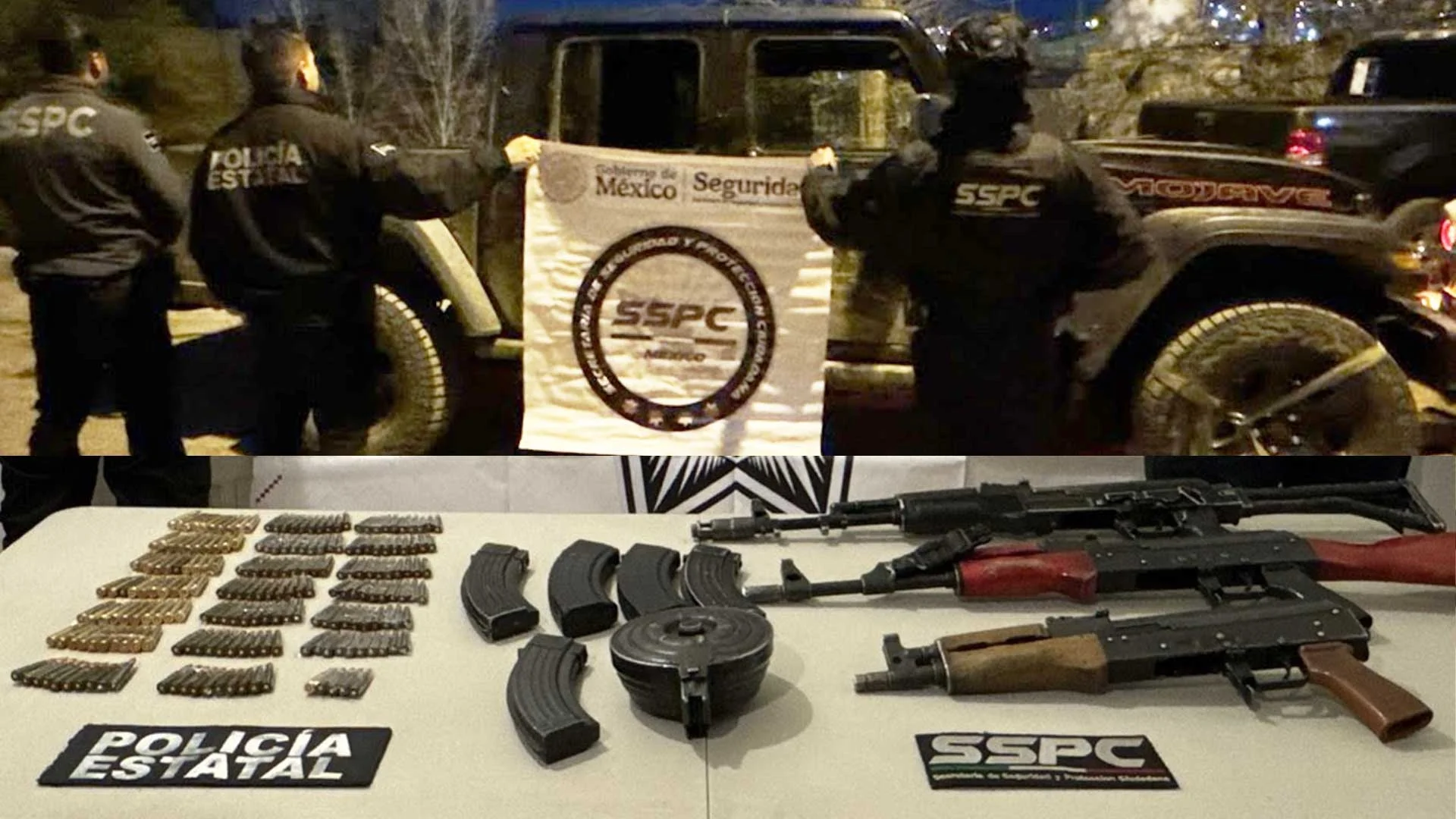 Recuperan auto robado en Arizona con arsenal en la frontera norte de Sonora