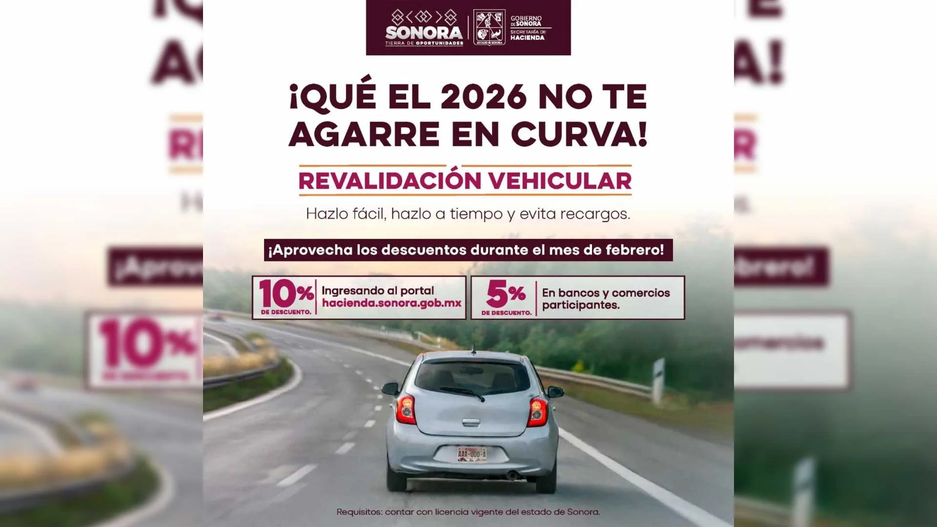 Continúan incentivos para la revalidación vehicular 2026 en Sonora