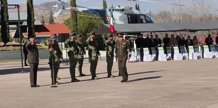 Realizan toma de protesta del nuevo comandante de la 45 Zona Militar