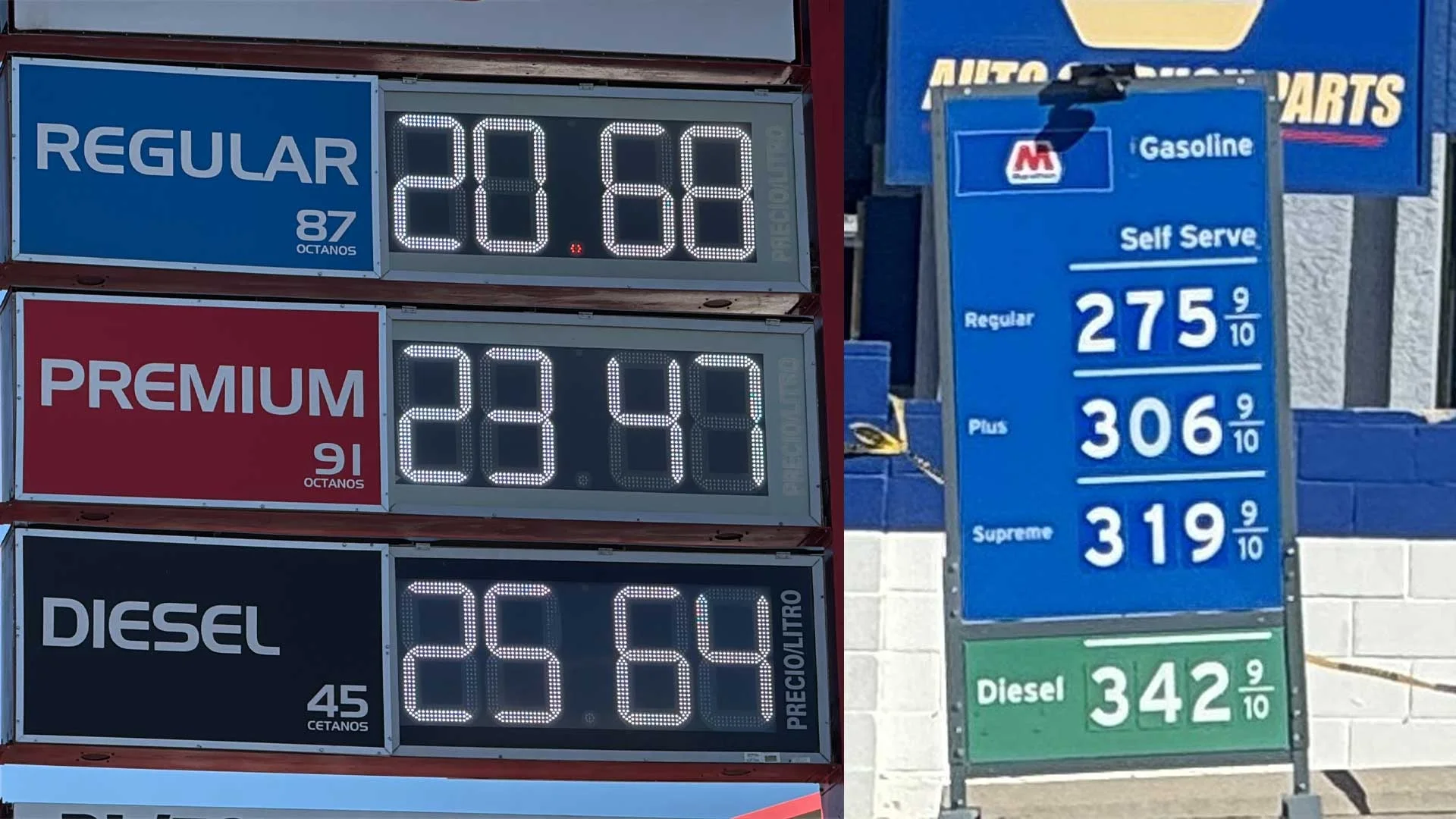 Cruzan por combustible: amplia brecha en precio de gasolina entre ambos Nogales
