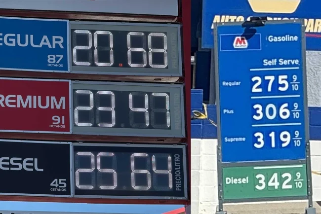 Cruzan por combustible: amplia brecha en precio de gasolina entre ambos Nogales