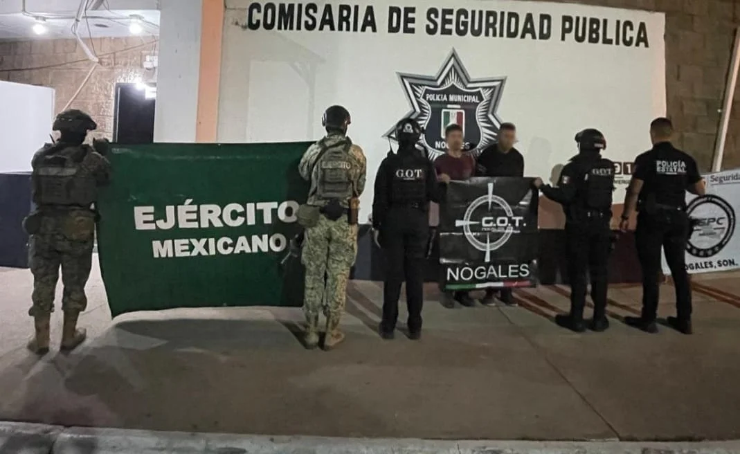 Detienen a presuntos agresores tras ataque armado contra vendedor en Nogales