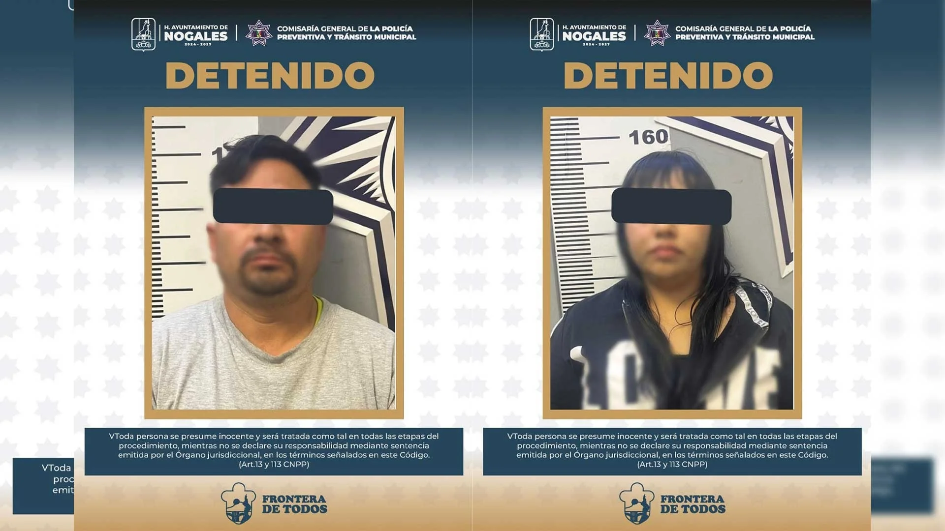 Capturan a hombre y mujer en pick up robada en el Parque Industrial