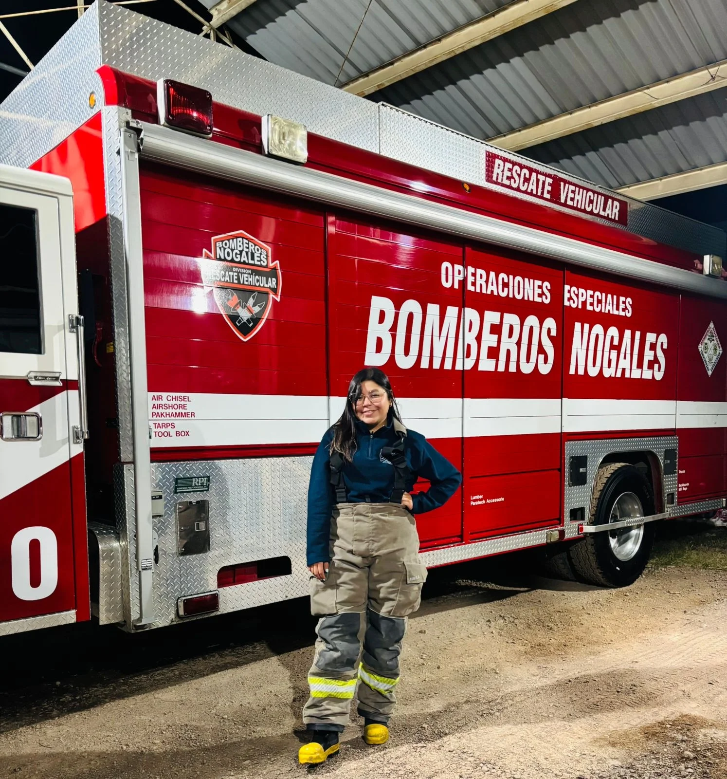 Del sueño de niña al servicio: Aimee Carmona hace historia en Bomberos