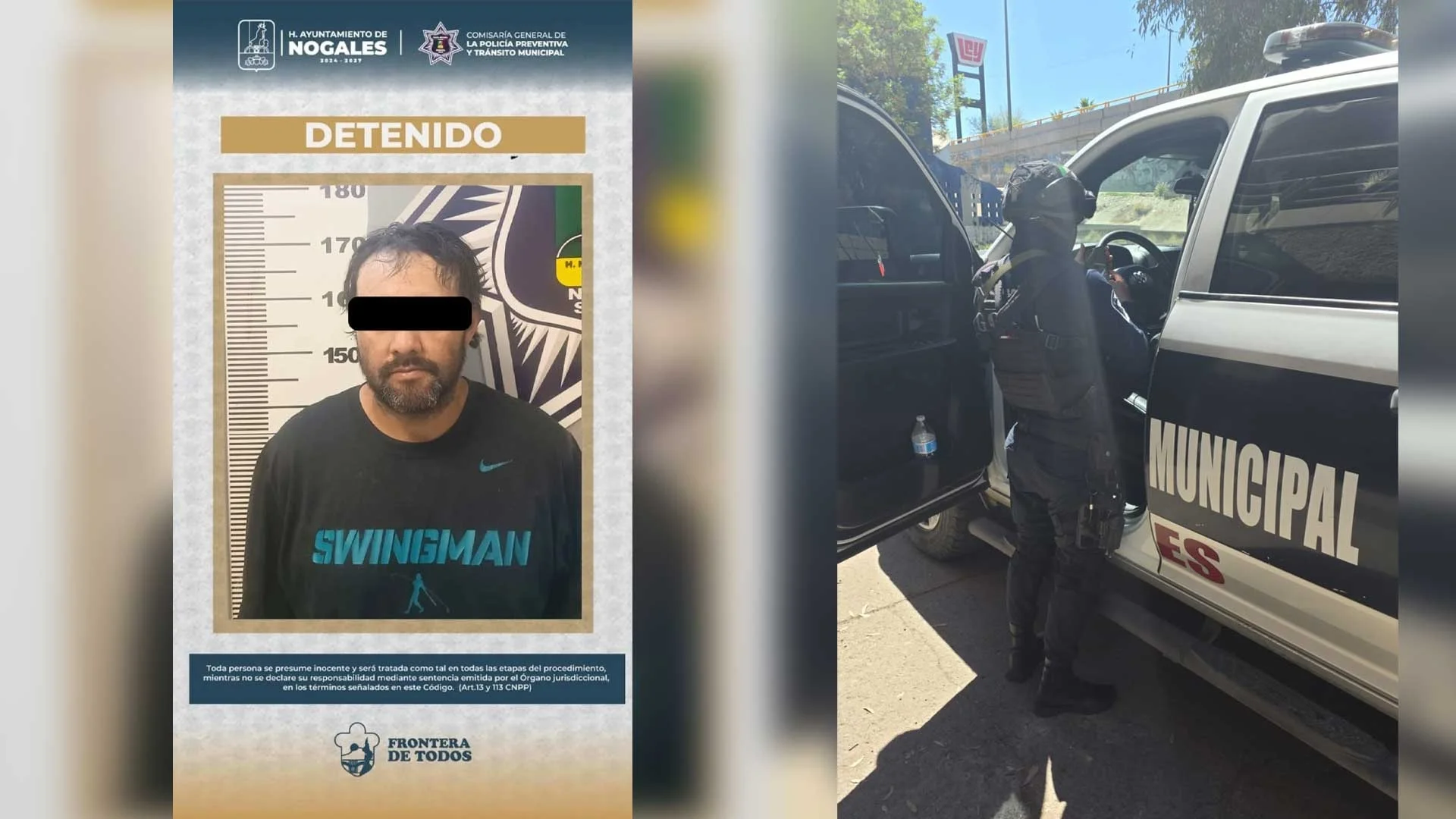 Aseguran a individuo con presunta droga en operativo de seguridad