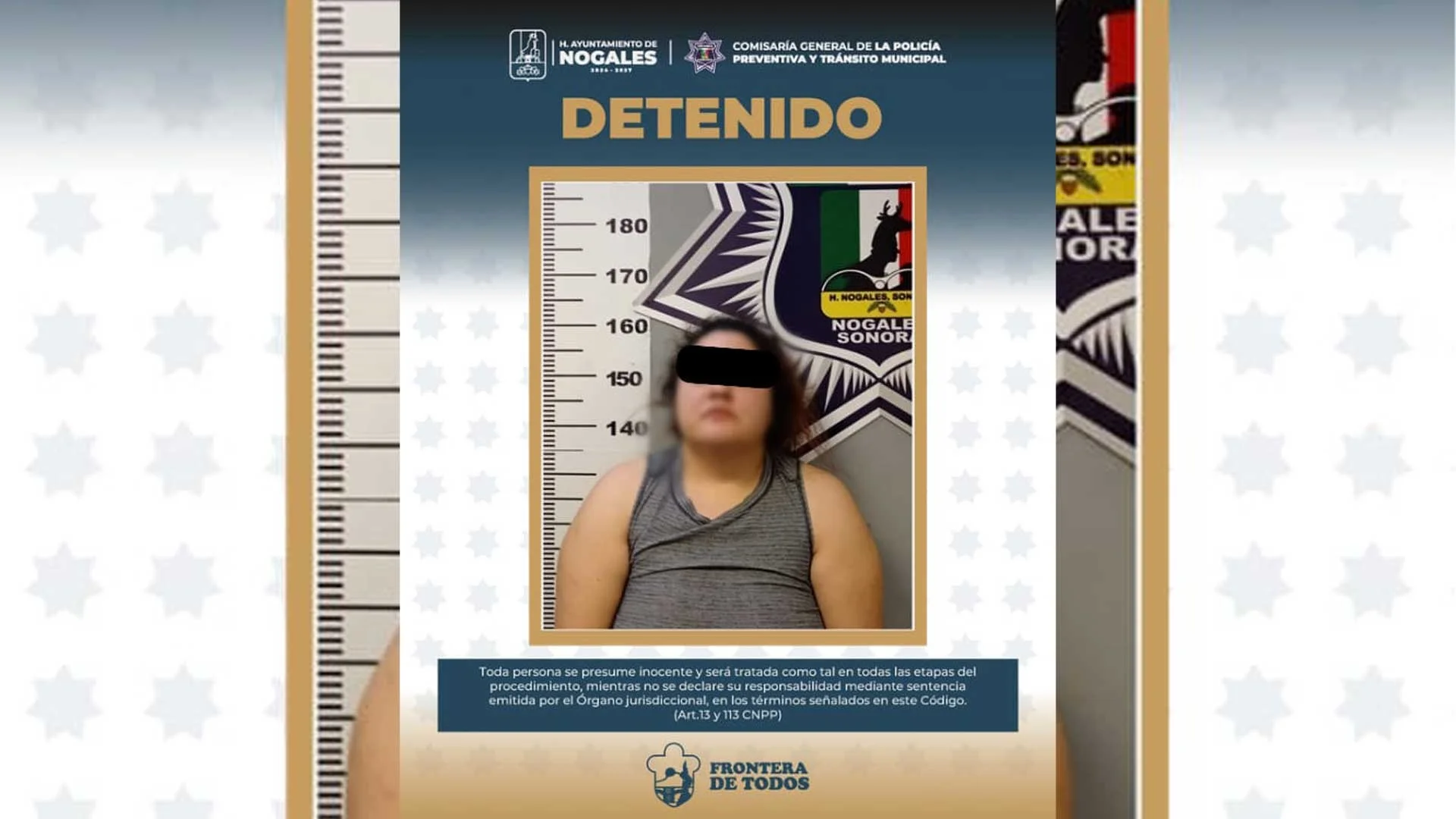 Mujer en estado de ebriedad causa accidente múltiple en Nogales y es arrestada