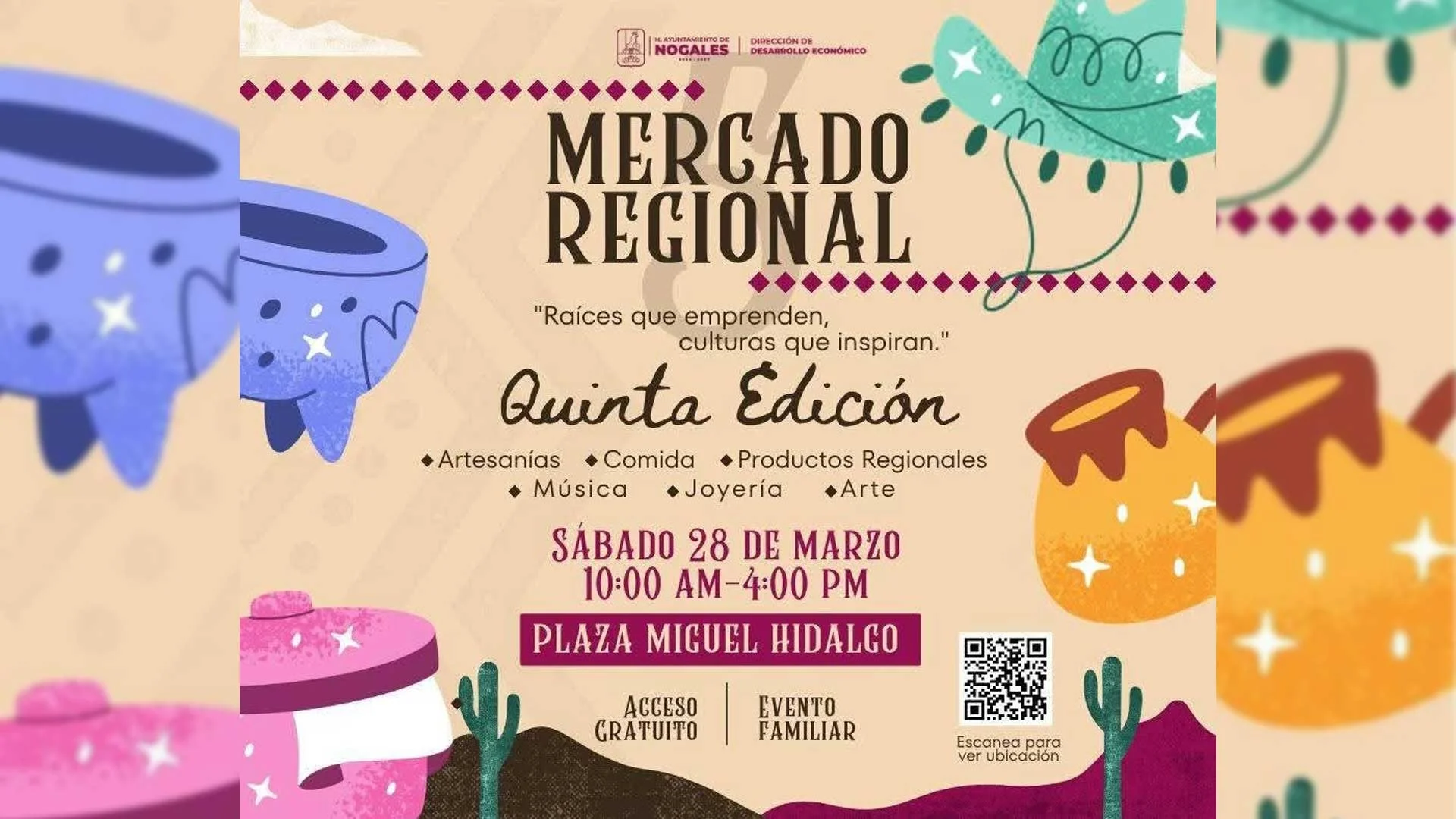 Regresan los Mercados Regionales con sabor y tradición nogalense