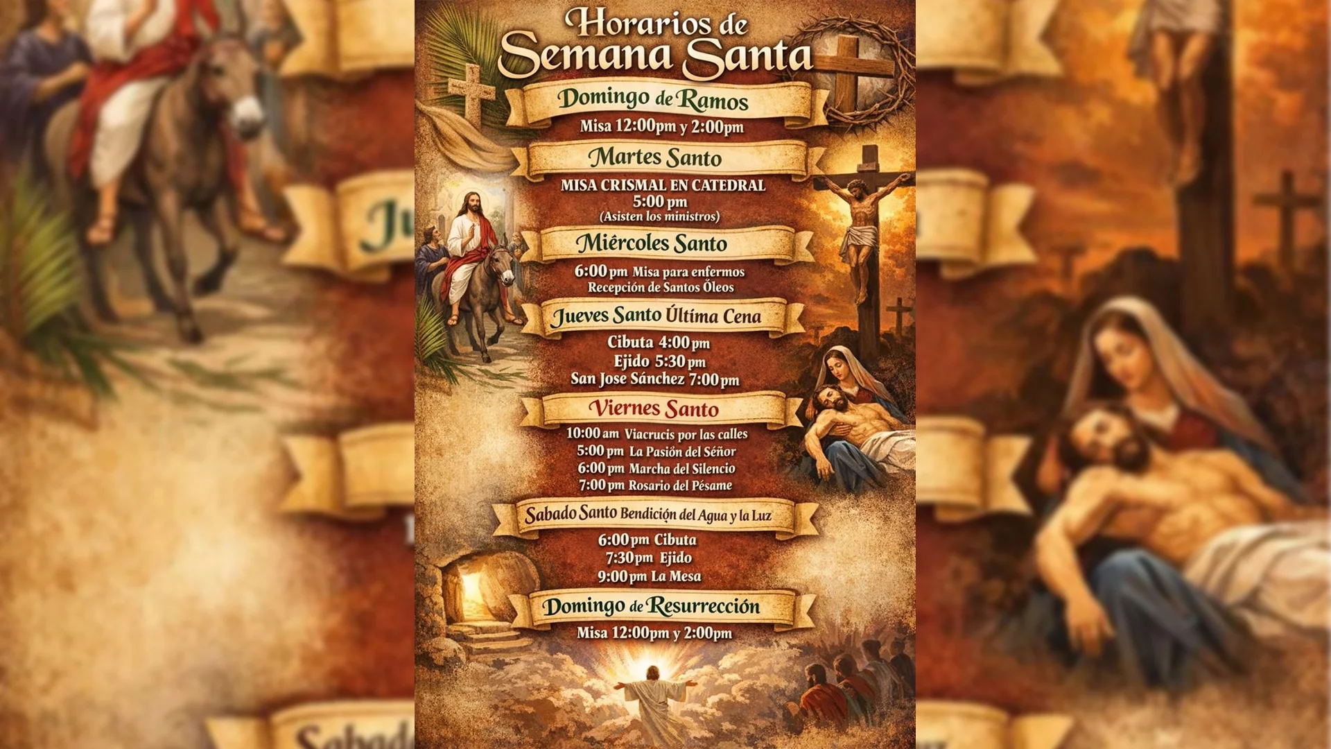 Preparan celebraciones de Semana Santa en el sur de Nogales