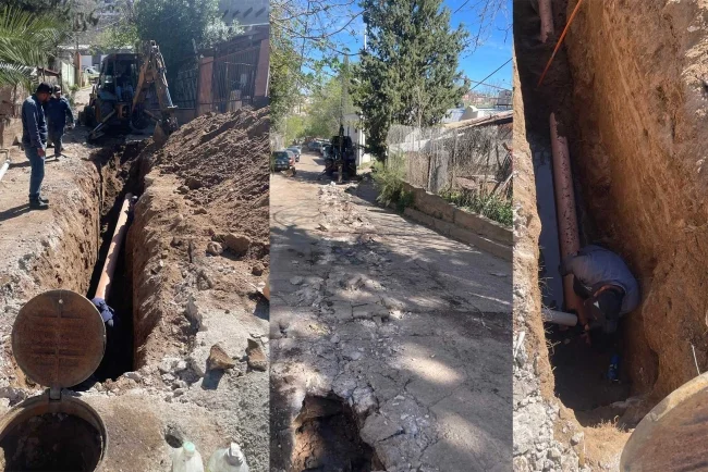 Avanzan trabajos de rehabilitación sanitaria en colonia Héroes de Nogales