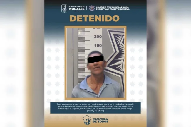 Arrestan a individuo por allanamiento y agresión a menor en Nogales