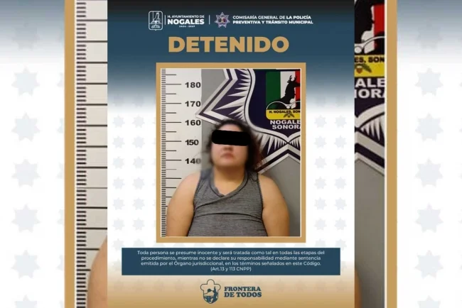 Mujer en estado de ebriedad causa accidente múltiple en Nogales y es arrestada