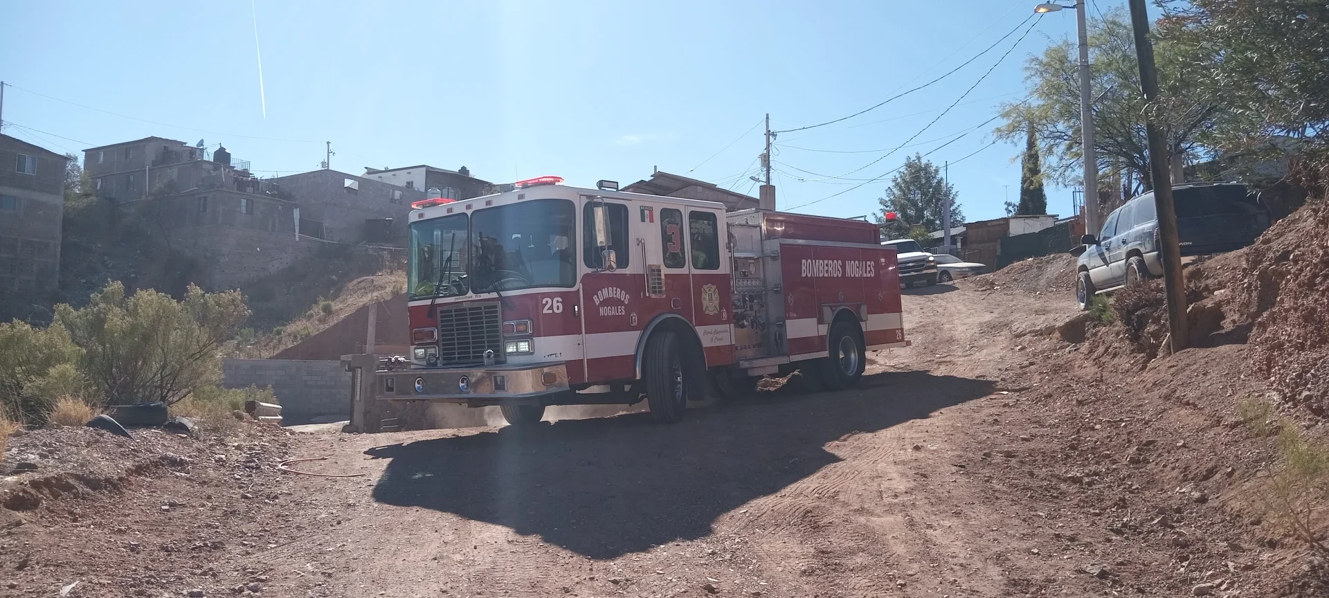 Queda en cenizas humilde vivienda tras incendio en Nogales
