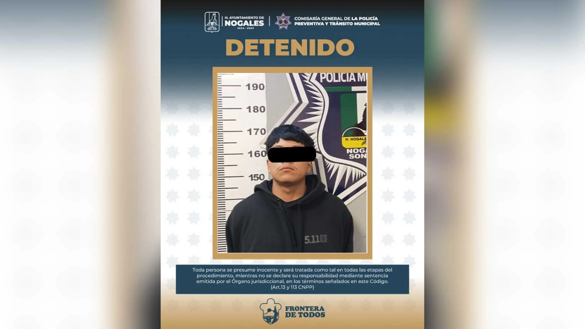 Choque en zona centro termina con un detenido en Nogales