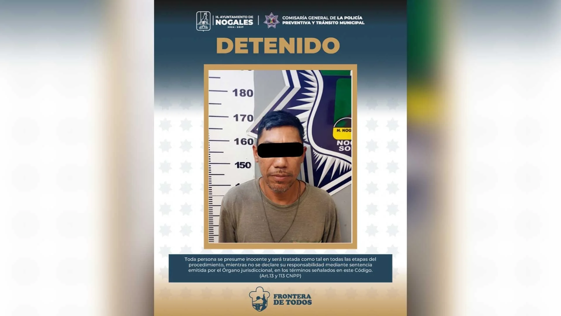 Arrestan a copiloto agresivo tras amenazar a policías en Nogales