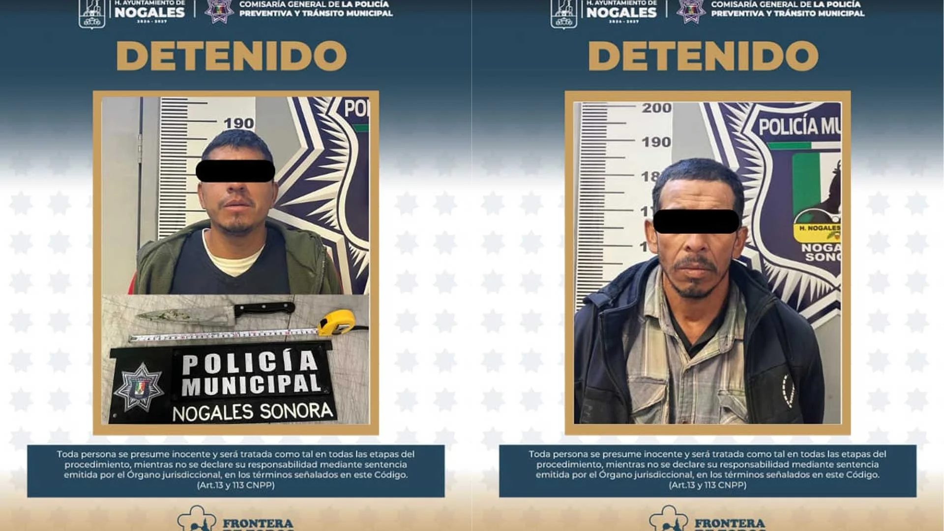 Reinciden casos de violencia familiar en Nogales; dos detenidos