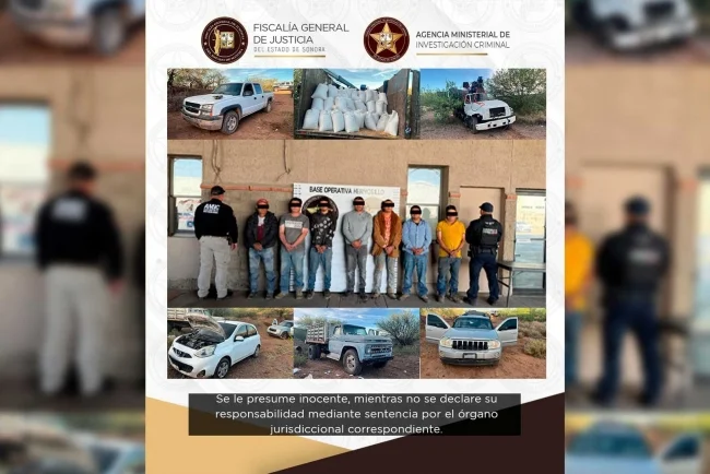 Frenan saqueo ferroviario en Sonora; capturan a grupo organizado
