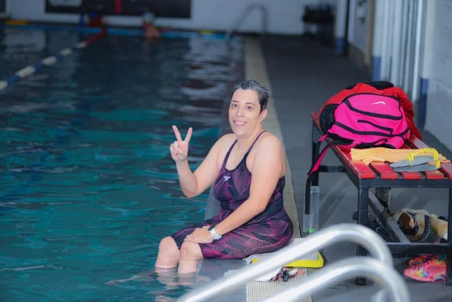 Se prepara a conciencia Diana Chávez para histórico cruce de Bahía Alcatraz