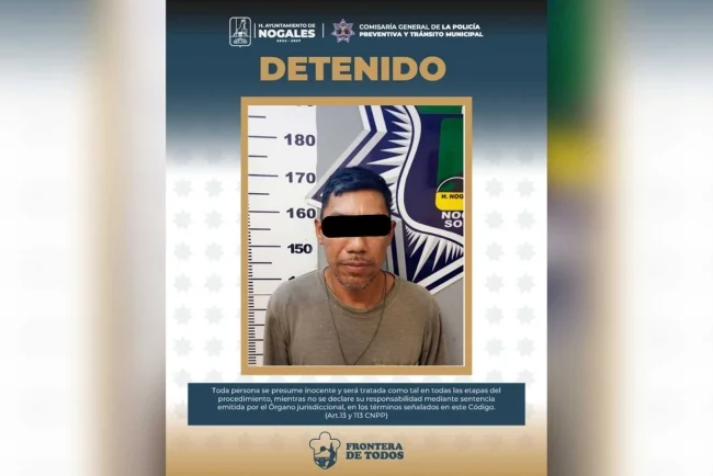 Arrestan a copiloto agresivo tras amenazar a policías en Nogales