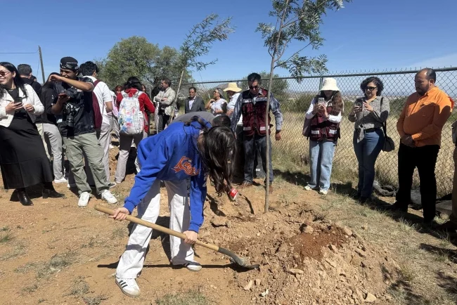 Estudiantes de Nogales se suman a reforestación con infraestructura verde