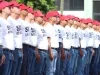 Realizan protesta de bandera del Servicio Militar Nacional