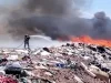 Moviliza incendio en Relleno Sanitario a bomberos de Nogales
