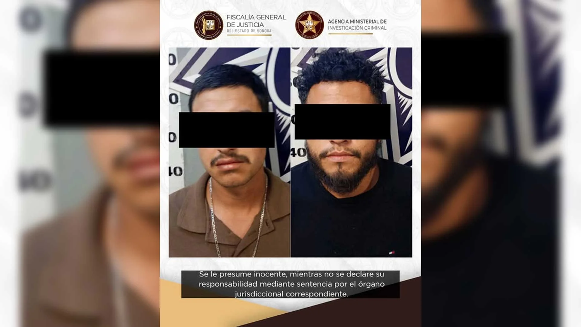 Detienen e imputan a dos sujetos por homicidio y tentativa de asesinato en Nogales