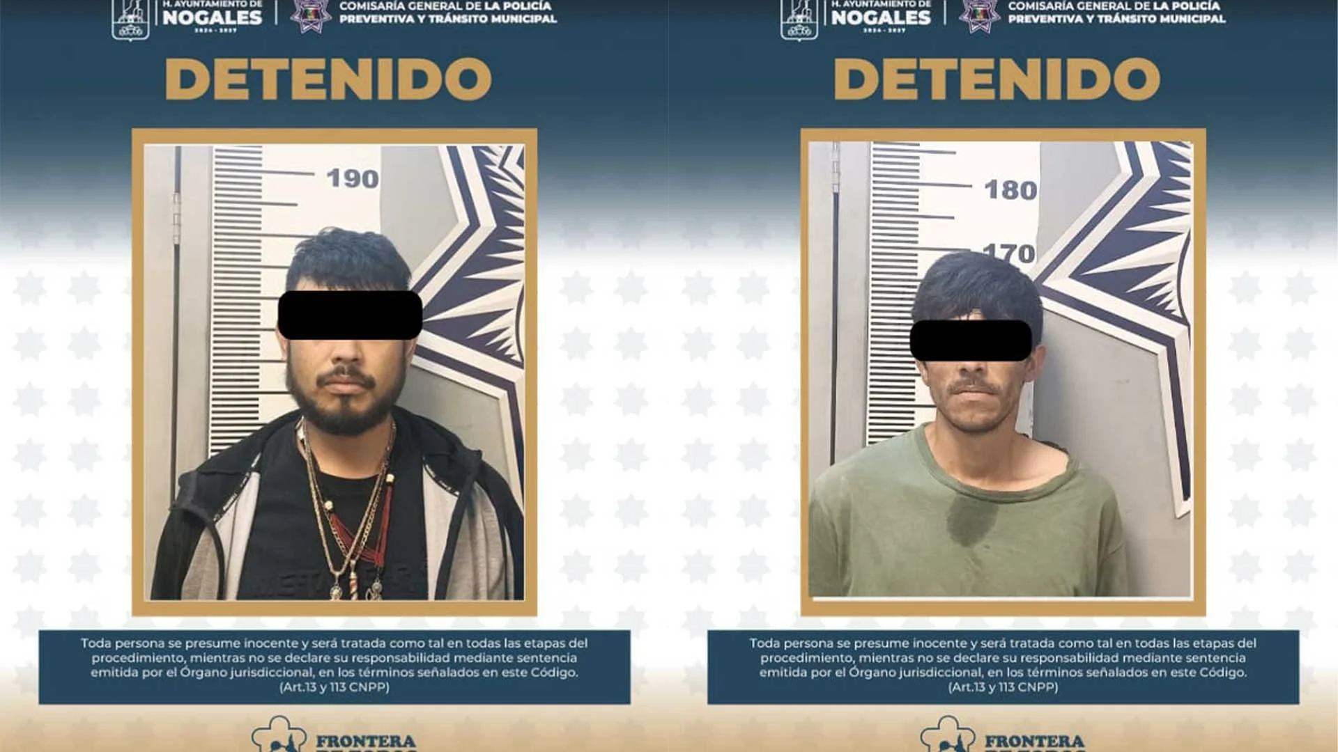 Capturan a dos presuntos robacarros en Lomas de Nogales