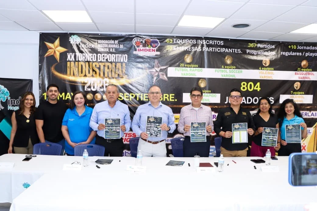 Industria y deporte se unen en Nogales con arranque del Torneo Deportivo 2026