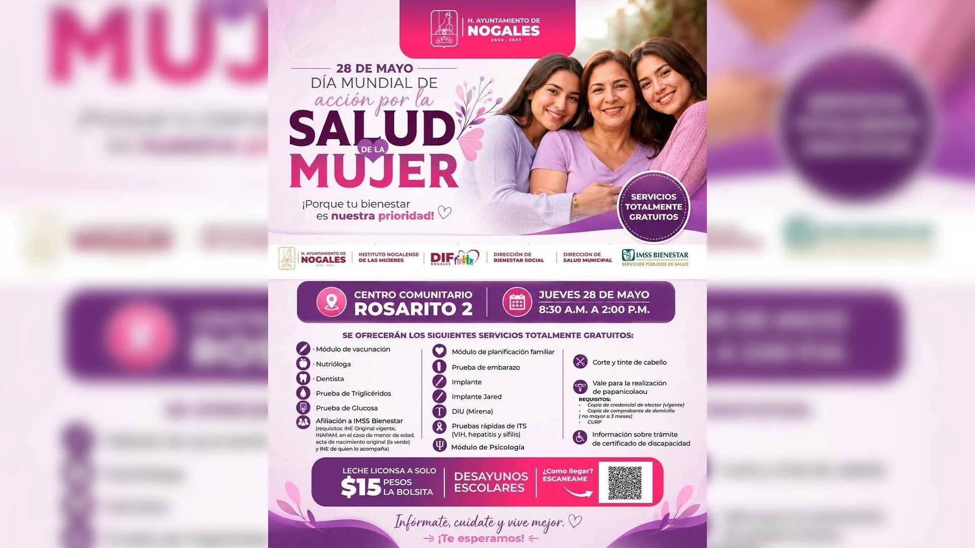 Llevan servicios médicos y prevención de enfermedades a familias de la colonia Rosarito