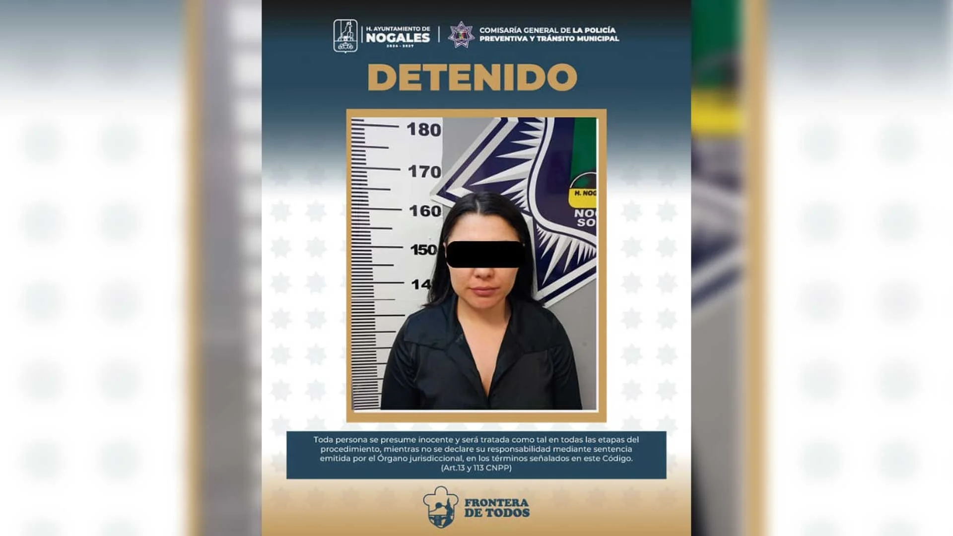 Mujer en estado de ebriedad provoca choque y termina detenida en Nogales