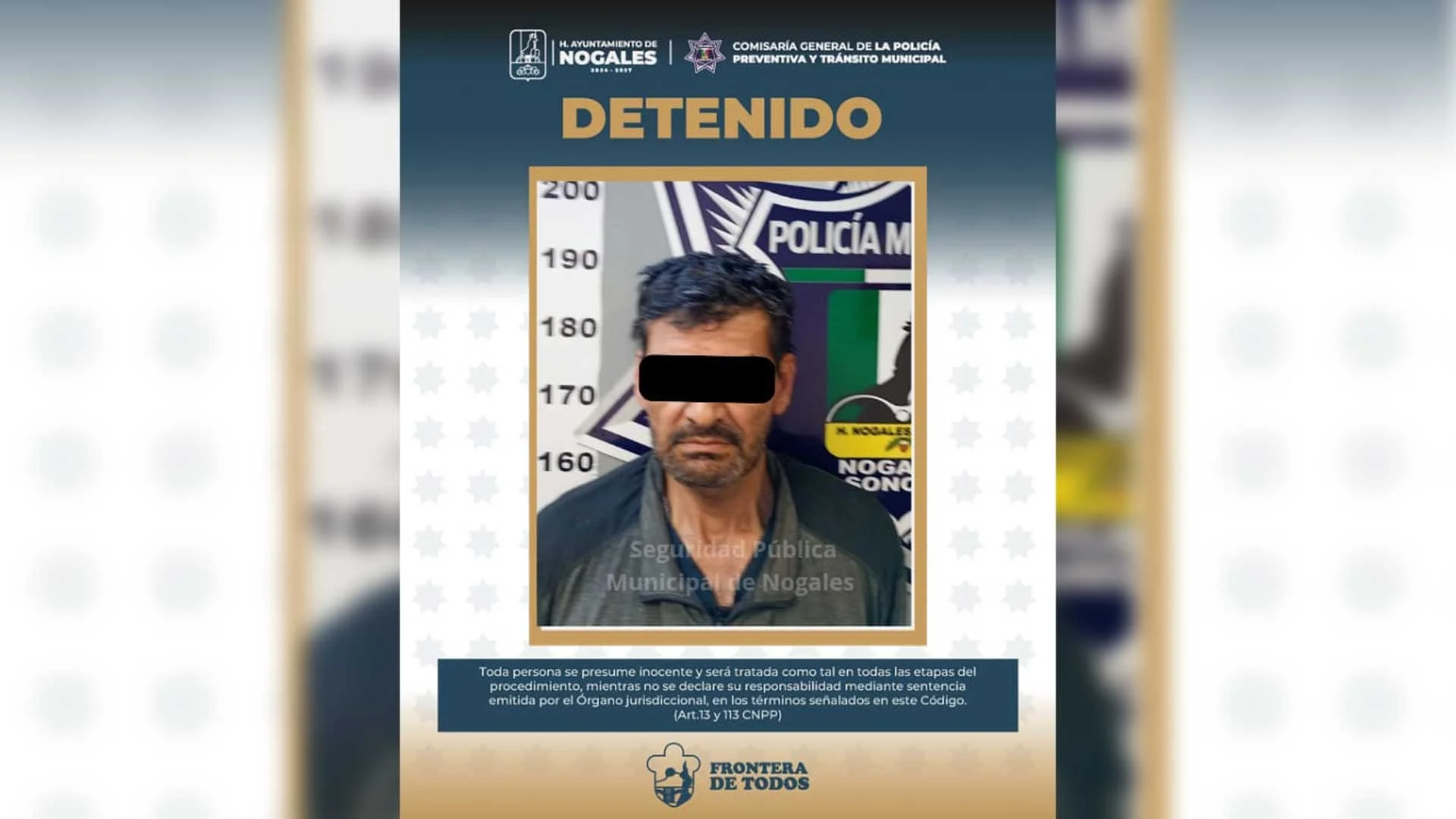 Arrestan a motociclista tras hallarle presunto narcótico en Nogales