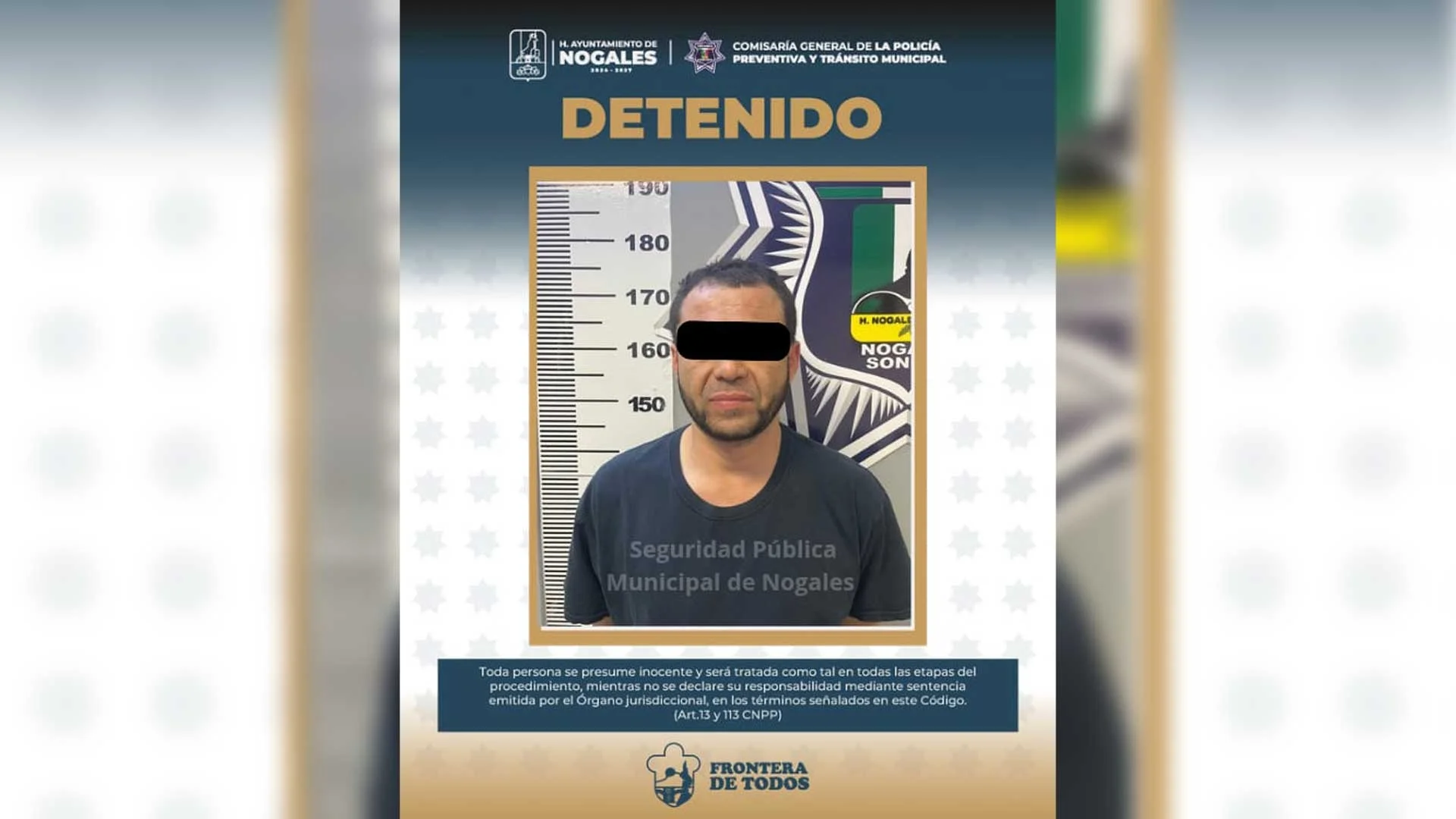Persecución termina con detenido en Colinas del Yaqui; amenazó a policías