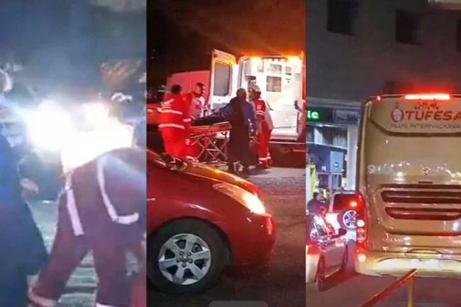 Autobús de Tufesa atropella a pareja en garita Dennis DeConcini