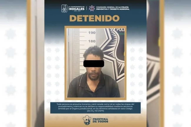 Capturan a hombre acusado de intentar incendiar vivienda en Nogales