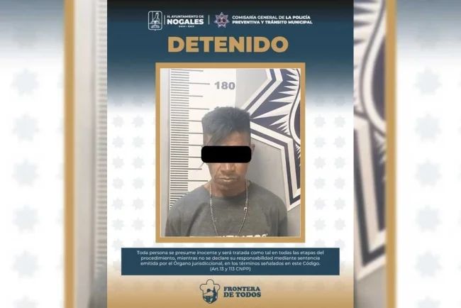 Capturan a hombre buscado por violencia familiar en Nogales