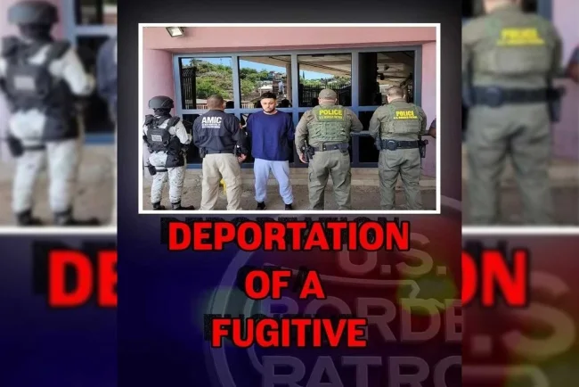 Detienen en la frontera de Nogales a prófugo mexicano; aseguran fentanilo y efectivo