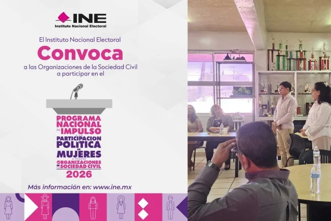 INE financiará proyectos de organizaciones civiles para fortalecer derechos políticos de las mujeres