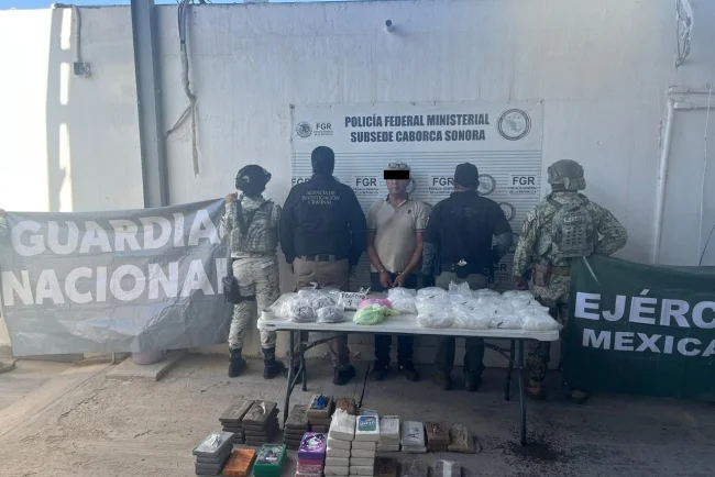 Golpe al narcotráfico en Sonora deja decomiso de droga, armas y vehículos