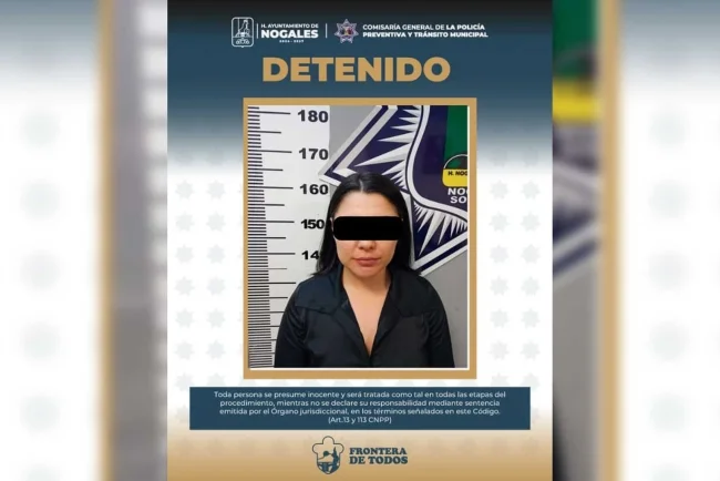 Mujer en estado de ebriedad provoca choque y termina detenida en Nogales