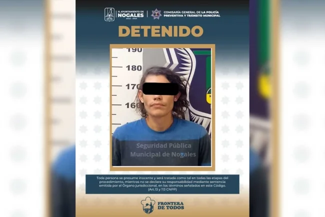 Arrestan a hombre por violencia familiar tras agredir a su novia y empujar a su madre