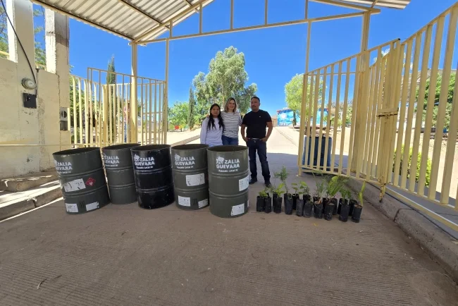 Diputada Azalia Guevara impulsa reforestación y apoyo escolar en primarias de Nogales