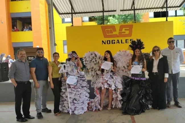 Cobach Nogales 1 impulsa conciencia ambiental con concurso de trajes reciclados