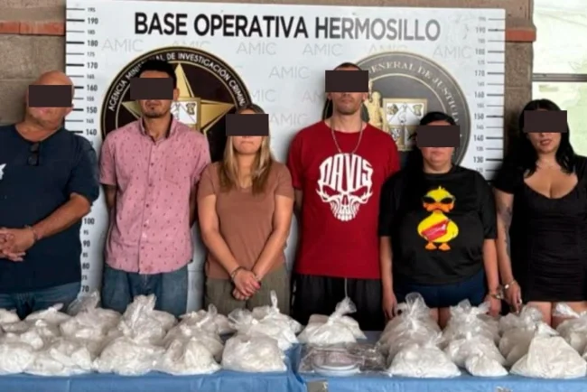 Operativos coordinados en Hermosillo dejan seis detenidos y fuerte aseguramiento de droga