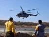 Refuerzan combate aéreo y terrestre contra incendio forestal en Arivechi