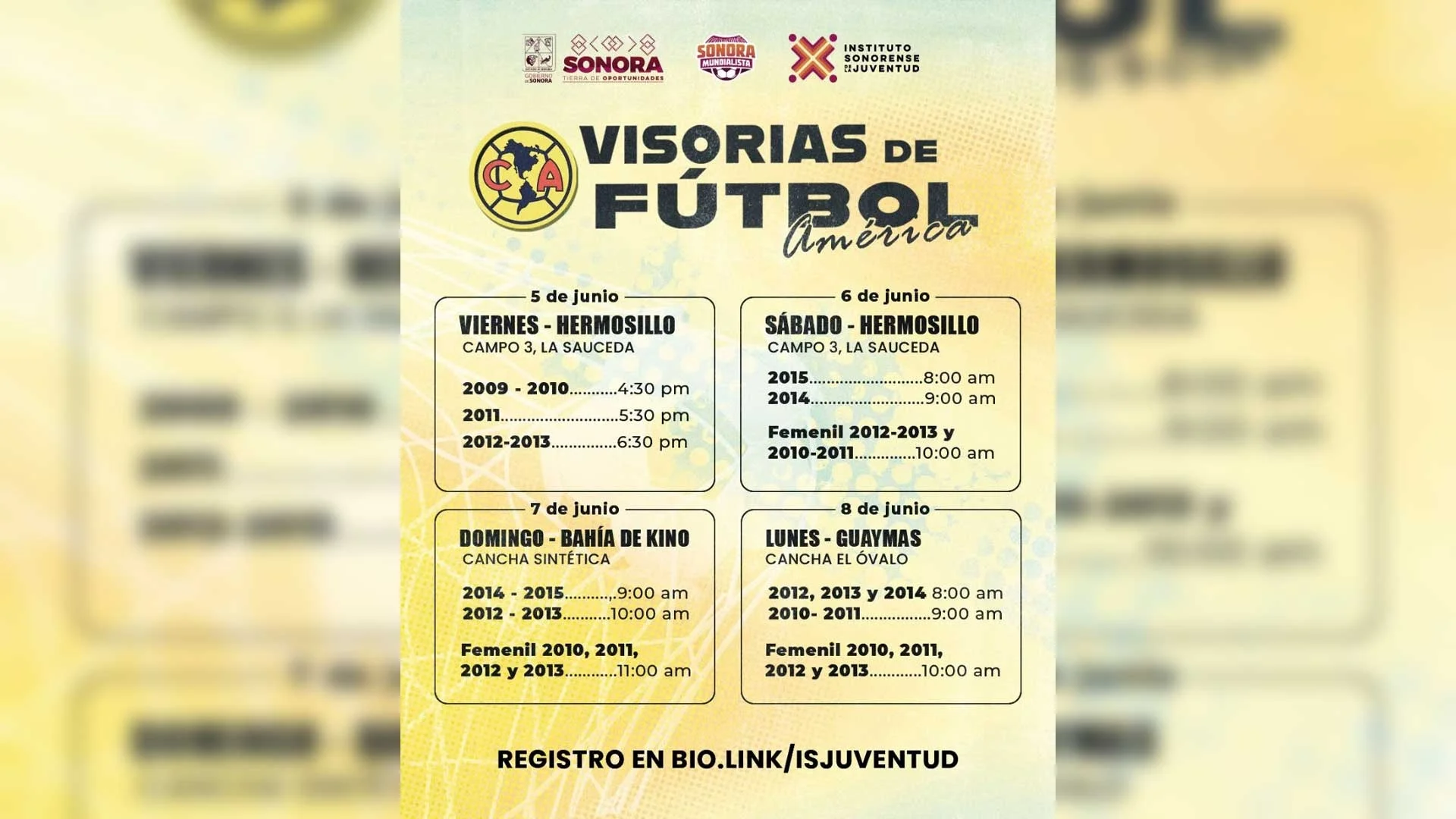 Abren oportunidad a jóvenes sonorenses para acercarse al futbol profesional