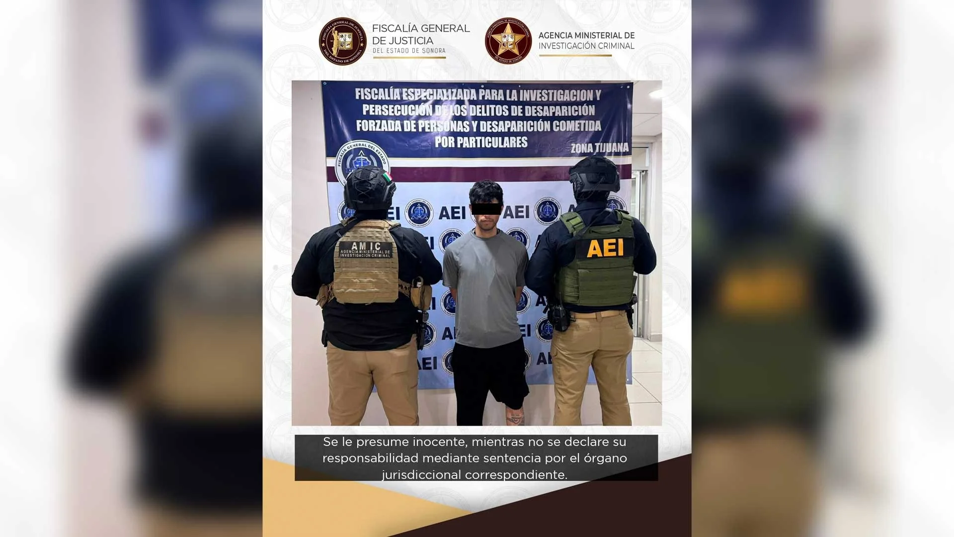 FGJES captura en Baja California a presunto responsable del caso Marco Antonio Flores