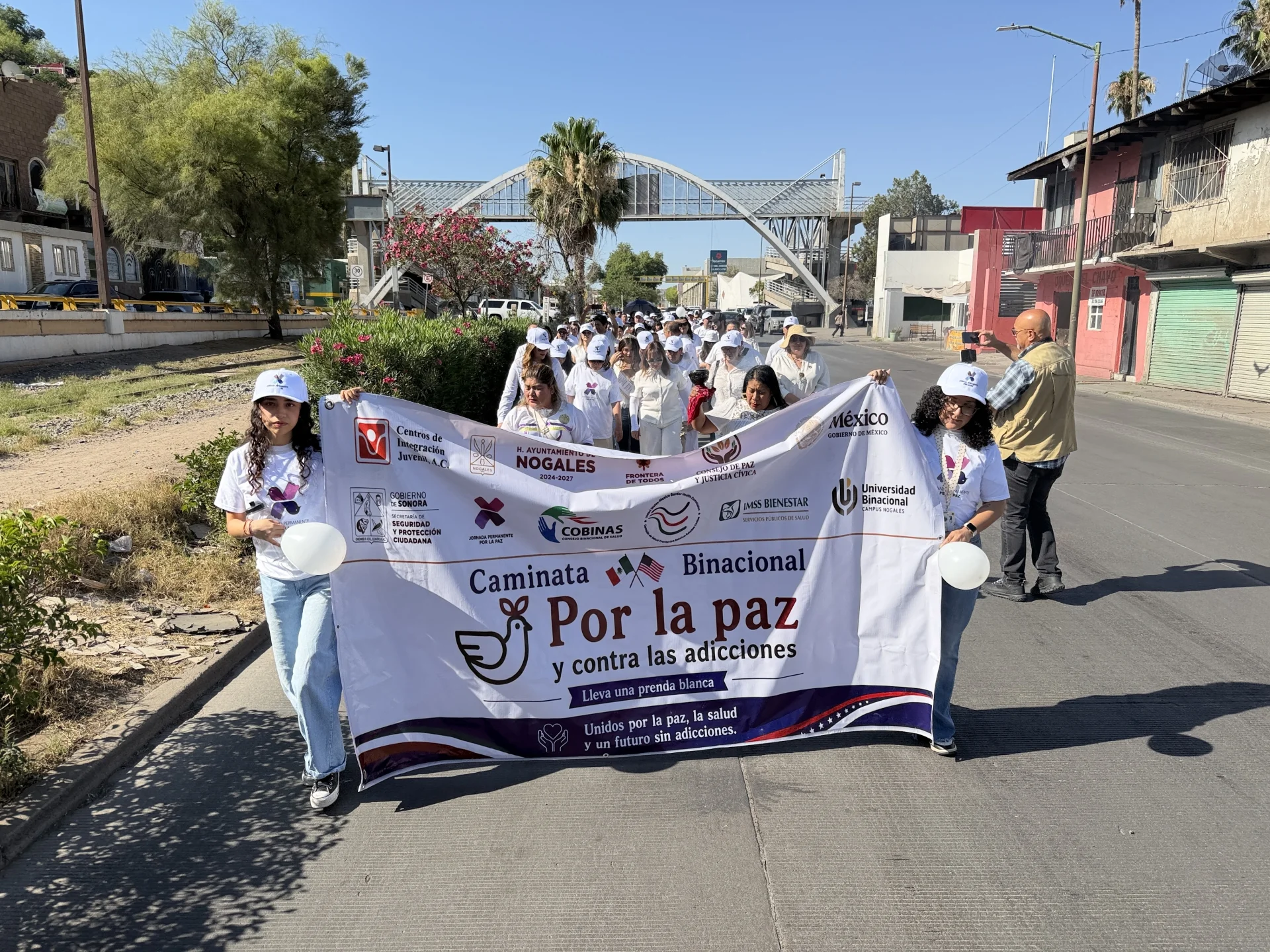 Marcha binacional contra las adicciones en ambos Nogales