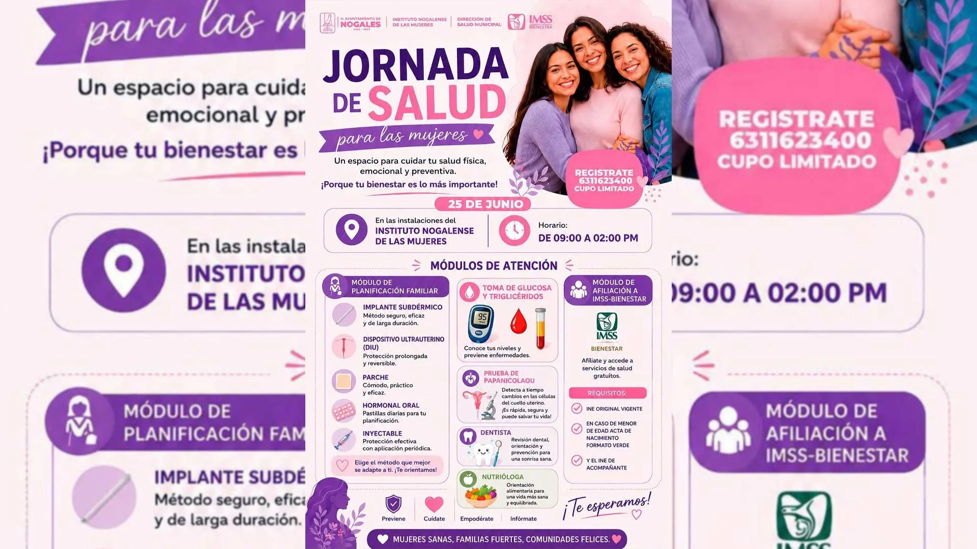 Acercarán servicios de salud y planificación familiar a mujeres nogalenses